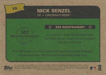 2019-20 Topps 582 Montgomery Club Set 3 #16 Nick Senzel Back