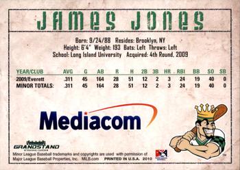 2010 Grandstand Clinton LumberKings #NNO James Jones Back