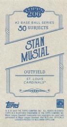2020 Topps 206 #NNO Stan Musial Back