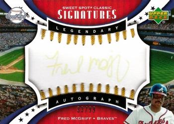2007 Upper Deck Sweet Spot Classic - Signatures Gold Stitch Black Ink #SPS-FM Fred McGriff Front