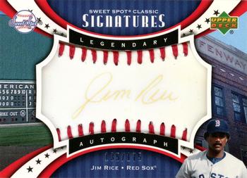 2007 Upper Deck Sweet Spot Classic - Signatures Red Stitch Black Ink #SPS-JR Jim Rice Front