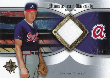 2007 Upper Deck Ultimate Collection - Ultimate Team Materials #UTM-PN Phil Niekro Front