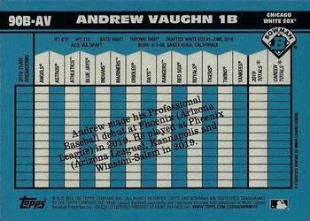 2020 Bowman - 1990 Bowman #90B-AV Andrew Vaughn Back