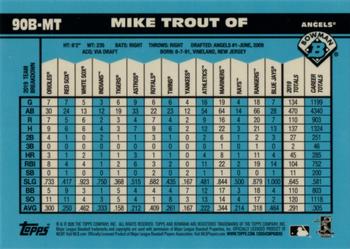 2020 Bowman - 1990 Bowman #90B-MT Mike Trout Back