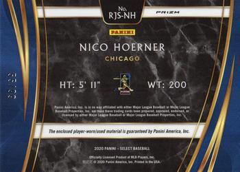 2020 Panini Select - Rookie Jumbo Swatch Tri-Color #RJS-NH Nico Hoerner Back