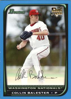 2008 Bowman Draft Picks & Prospects - Blue #BDP6 Collin Balester Front