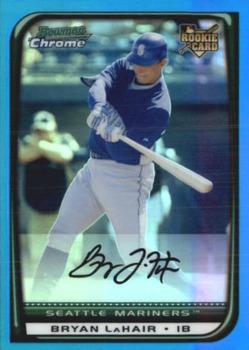 2008 Bowman Draft Picks & Prospects - Chrome Blue Refractors #BDP45 Bryan LaHair Front