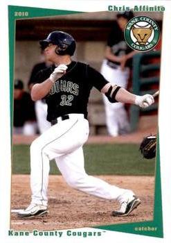 2010 Grandstand Kane County Cougars #NNO Chris Affinito Front