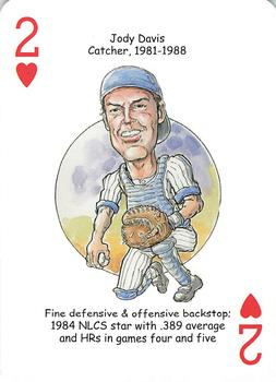 2008 Hero Decks Chicago Cubs Baseball Heroes Playing Cards #2♥️ Jody Davis Front