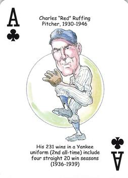 2008 Hero Decks New York Yankees Baseball Heroes Playing Cards (4th Edition) #A♣ Charles 