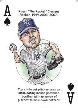 2008 Hero Decks New York Yankees Baseball Heroes Playing Cards (4th Edition) #A♠ Roger 