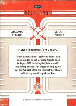 2008 Playoff Contenders - Round Numbers #2 Daniel Schlereth / Ryan Perry Back