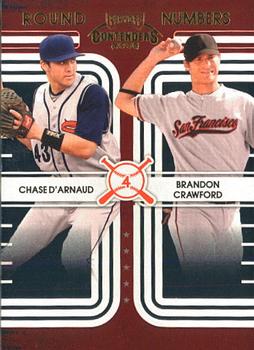2008 Playoff Contenders - Round Numbers #5 Chase D'Arnaud / Brandon Crawford Front