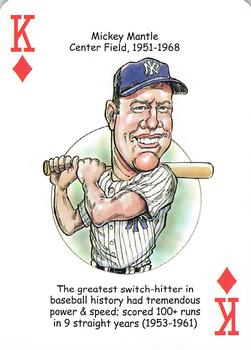 2012 Hero Decks New York Yankees Baseball Heroes Playing Cards (7th Edition) #K♦ Mickey Mantle Front