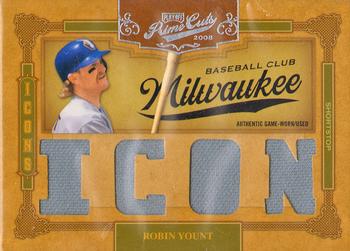2008 Playoff Prime Cuts - Icons Materials Icon #22 Robin Yount Front