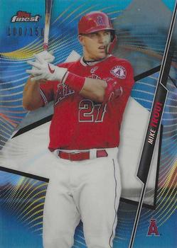 2020 Finest - Blue Refractor #1 Mike Trout Front