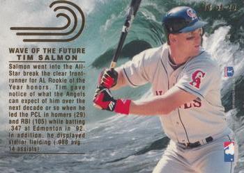 1993 Flair - Wave of the Future #15 Tim Salmon  Back