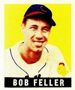 1948-49 Leaf Reprint #93 Bob Feller Front