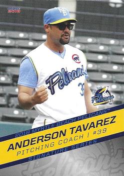 2018 Choice Myrtle Beach Pelicans #32 Anderson Tavarez Front