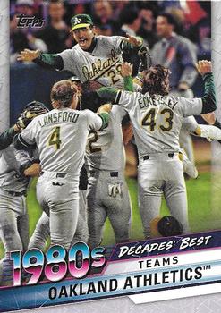 2020 Topps - Decades' Best (Series Two) #DB-52 Oakland Athletics Front