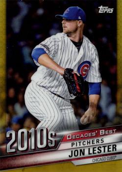 2020 Topps - Decades' Best Chrome Gold (Series Two) #DBC-100 Jon Lester Front