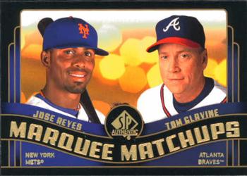 2008 SP Authentic - Marquee Matchups #MM-32 Jose Reyes / Tom Glavine Front