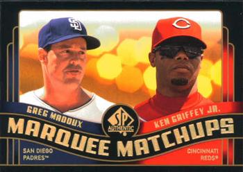 2008 SP Authentic - Marquee Matchups #MM-47 Greg Maddux / Ken Griffey Jr. Front