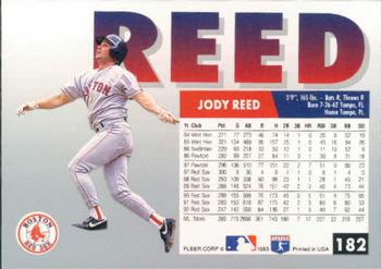 1993 Fleer #182 Jody Reed Back