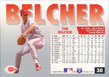 1993 Fleer #30 Tim Belcher Back