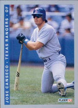 1993 Fleer #319 Jose Canseco Front