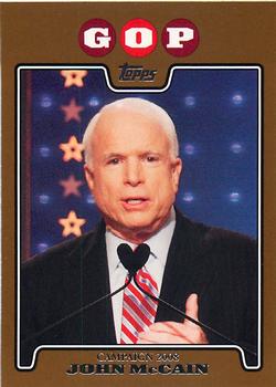 2008 Topps - Campaign 2008 Gold #C08-JM John McCain Front