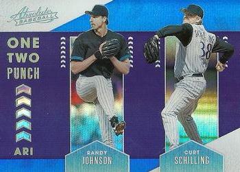 2020 Panini Absolute - One Two Punch Spectrum Blue #OTP10 Randy Johnson / Curt Schilling Front