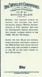 2008 Topps Allen & Ginter - Mini Black Border #84 Bonnie Blair Back