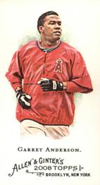 2008 Topps Allen & Ginter - Mini No Card Number #NNO Garret Anderson Front