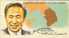 2008 Topps Allen & Ginter - Mini World Leaders #WL40 Lee Myung-bak Front