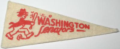 1946-49 American Nut & Chocolate Pennants (BF8) #NNO Washington Senators Front