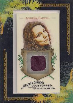 2008 Topps Allen & Ginter - Relics #AGR-AF Andrea Farina Front