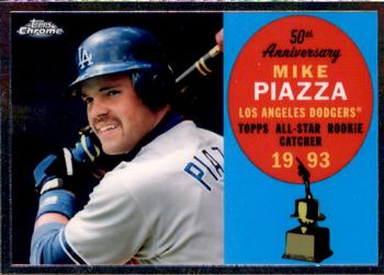 2008 Topps Chrome - 50th Anniversary All Rookie Team #ARC3 Mike Piazza Front
