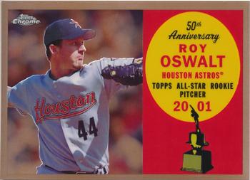 2008 Topps Chrome - 50th Anniversary All Rookie Team Copper Refractors #ARC17 Roy Oswalt Front