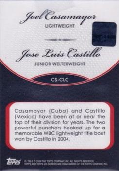 2008 Topps Co-Signers - Dual Autographs #CS-CLC Joel Casamayor / Jose Luis Castillo Back