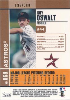 2008 Topps Co-Signers - Silver Bronze #068 Roy Oswalt Back