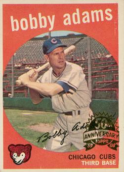 2008 Topps Heritage - 50th Anniversary Buybacks #249 Bobby Adams Front