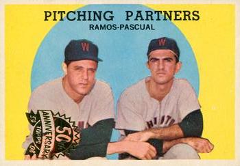 2008 Topps Heritage - 50th Anniversary Buybacks #291 Pitching Partners (Pedro Ramos / Camilo Pascual) Front