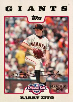 2008 Topps Opening Day - Gold #2 Barry Zito Front