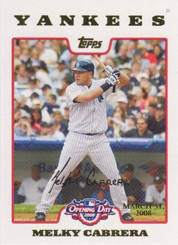 2008 Topps Opening Day - Gold #85 Melky Cabrera Front