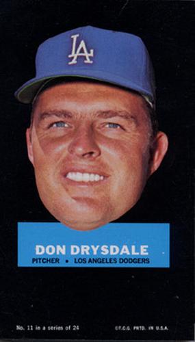 1967 Topps Stand-Ups #11 Don Drysdale Front