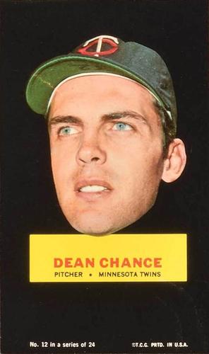 1967 Topps Stand-Ups #12 Dean Chance Front