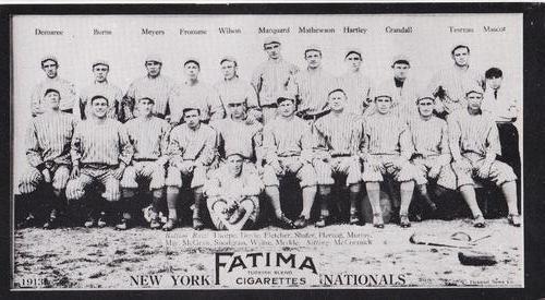 1988 1913 Fatima Teams (T200) Oversized Reprints #NNO New York Giants Front