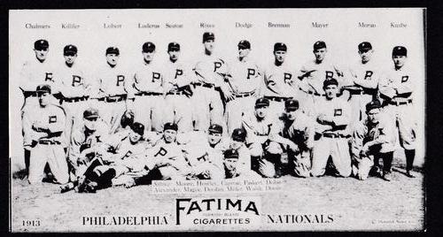 1988 1913 Fatima Teams (T200) Oversized Reprints #NNO Philadelphia Phillies Front