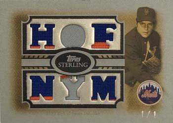 2008 Topps Sterling - Stardom Relics Six Sterling Silver #6SS-21 Tom Seaver Front